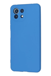 Xiaomi Mİ 11 Lite Kılıf Nano içi Kadife Silikon - Mavi