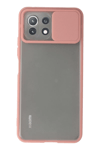 Xiaomi Mİ 11 Lite Kılıf Palm Buzlu Kamera Sürgülü Silikon - Pembe