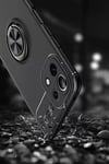 Xiaomi Mİ 11 Lite Kılıf Range Yüzüklü Silikon - Siyah