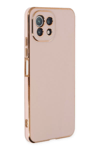 Xiaomi Mİ 11 Lite Kılıf Volet Silikon - Pembe