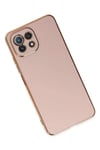 Xiaomi Mİ 11 Lite Kılıf Volet Silikon - Pembe