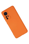 Xiaomi Mi 12 Kılıf Nano içi Kadife Silikon - Turuncu