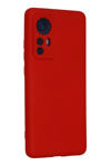 Xiaomi Mi 12 Kılıf Nano içi Kadife Silikon - Kırmızı