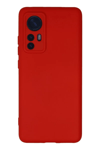 Xiaomi Mi 12 Kılıf Nano içi Kadife Silikon - Kırmızı