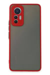 Xiaomi Mi 12 Lite Kılıf Montreal Silikon Kapak - Kırmızı