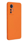 Xiaomi Mi 12 Lite Kılıf Nano içi Kadife Silikon - Turuncu
