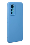 Xiaomi Mi 12 Lite Kılıf Nano içi Kadife Silikon - Mavi