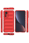 Xiaomi Mi 12 Lite Kılıf Optimum Silikon - Kırmızı