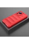 Xiaomi Mi 13 Lite Kılıf Optimum Silikon - Kırmızı