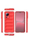 Xiaomi Mi 13 Lite Kılıf Optimum Silikon - Kırmızı