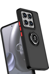 Xiaomi Mi 14T Montreal Yüzüklü Silikon Kapak - Lacivert