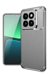 Xiaomi Mi 14T Pro Kılıf Auto Focus Karbon Kapak - Gri