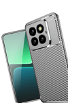 Xiaomi Mi 14T Pro Kılıf Auto Focus Karbon Kapak - Gri