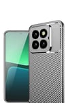 Xiaomi Mi 14T Pro Kılıf Auto Focus Karbon Kapak - Gri