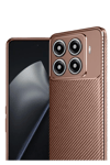 Xiaomi Mi 15T Pro Auto Focus Karbon Kapak - Kahverengi
