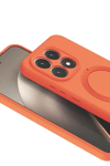 Xiaomi Mi 15T Regal Magsafe Standlı Kapak - Turuncu