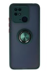 Xiaomi Poco C40 Kılıf Montreal Yüzüklü Silikon Kapak - Yeşil