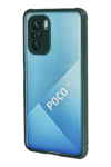 Xiaomi Poco F3 Kılıf Miami Şeffaf Silikon - Koyu Yeşil