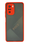 Xiaomi Poco F3 Kılıf Montreal Silikon Kapak - Kırmızı