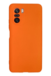 Xiaomi Poco F3 Kılıf Nano içi Kadife Silikon - Turuncu