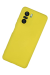 Xiaomi Poco F3 Kılıf Nano içi Kadife Silikon - Sarı