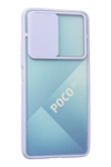 Xiaomi Poco F3 Kılıf Palm Buzlu Kamera Sürgülü Silikon - Lila