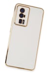 Xiaomi Poco F5 Pro Kılıf Volet Silikon - Beyaz