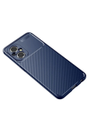 Xiaomi Poco M5 Kılıf Auto Focus Karbon Kapak - Lacivert