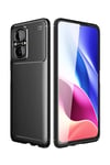 Xiaomi Poco M5 Kılıf Auto Focus Karbon Kapak - Siyah