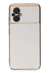 Xiaomi Poco M5 Kılıf Volet Silikon - Beyaz
