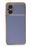 Xiaomi Poco M5 Kılıf Volet Silikon - Mavi