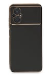 Xiaomi Poco M5 Kılıf Volet Silikon - Siyah