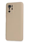 Xiaomi Poco X3 GT Kılıf Nano içi Kadife Silikon - Pudra