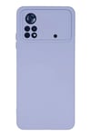 Xiaomi Poco X4 Pro 5G Kılıf Nano içi Kadife Silikon - Lila