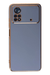 Xiaomi Poco X4 Pro 5G Kılıf Volet Silikon - Mavi