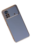 Xiaomi Poco X4 Pro 5G Kılıf Volet Silikon - Mavi