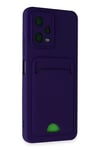 Xiaomi Poco X5 5G Kılıf Kelvin Kartvizitli Silikon - Derin Mor