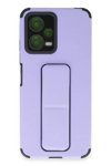 Xiaomi Poco X5 5G Kılıf Mega Standlı Silikon - Lila