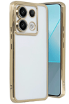 Xiaomi Poco X6 Kılıf Lensli Silikon - Gold