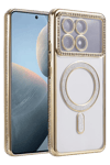 Xiaomi Poco X6 Pro Joke Simli Magneticsafe Kılıf - Gold