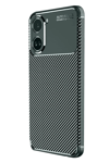 Xiaomi Poco X7 Pro Kılıf Auto Focus Karbon Kapak - Koyu Yeşil