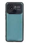 Xiaomi Redmi 10C Kılıf Lensli Silikon - Siyah