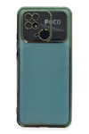 Xiaomi Redmi 10C Kılıf Lensli Silikon - Yeşil