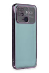 Xiaomi Redmi 10C Kılıf Lensli Silikon - Mor