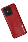 Xiaomi Redmi 10C Kılıf Loop Deri Silikon - Kırmızı