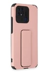 Xiaomi Redmi 10C Kılıf Mega Standlı Silikon - Pudra