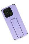 Xiaomi Redmi 10C Kılıf Mega Standlı Silikon - Lila