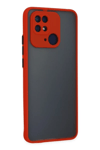 Xiaomi Redmi 10C Kılıf Montreal Silikon Kapak - Kırmızı