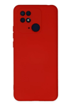 Xiaomi Redmi 10C Kılıf Nano içi Kadife Silikon - Kırmızı