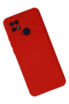 Xiaomi Redmi 10C Kılıf Nano içi Kadife Silikon - Kırmızı